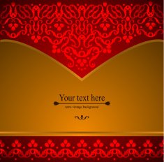 Design background with ornate floral pattern N6