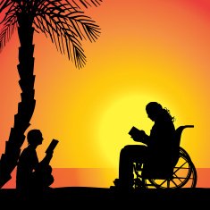 Vector Silhouette Of People N393