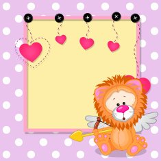 Cupid Lion with frame N2