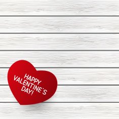Paper hearts on wooden background N6