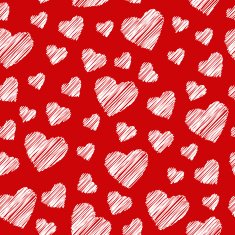 Seamless pattern with pink hearts N4