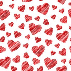 Seamless pattern with pink hearts N5