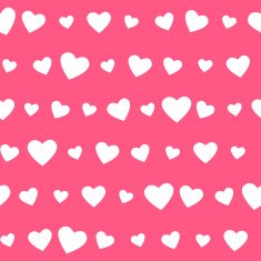 Seamless pattern with pink hearts N7