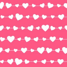 Seamless pattern with pink hearts N10