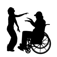 Vector silhouettes of couple N14