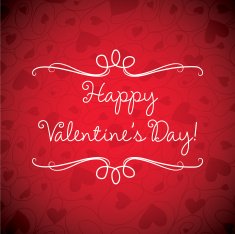 Valentine's Day card in vector format N5