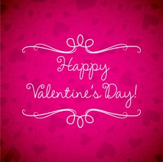 Valentine's Day card in vector format N6