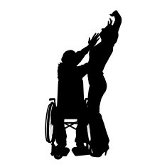 Vector silhouettes of couple N17