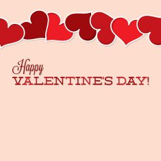 Vintage Typographic Valentine's Day card in vector format