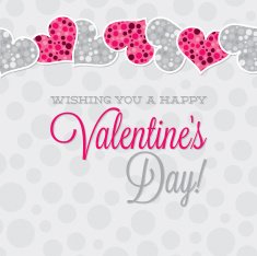 Vintage Typographic Valentine's Day card in vector format N4
