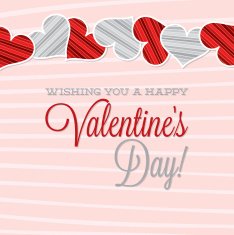 Vintage Typographic Valentine's Day card in vector format N5