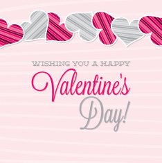 Vintage Typographic Valentine's Day card in vector format N6