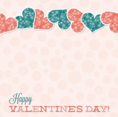 Vintage Typographic Valentine's Day card in vector format N7