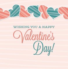 Vintage Typographic Valentine's Day card in vector format N10