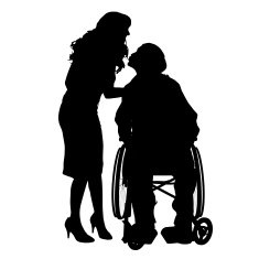 Vector silhouettes of couple N18