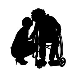 Vector silhouettes of couple N19