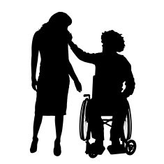 Vector silhouettes of couple N21