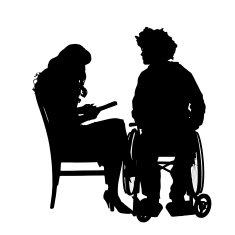 Vector silhouettes of couple N22