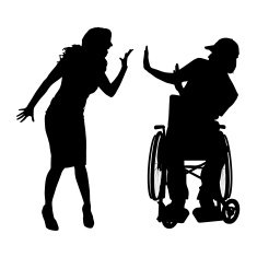 Vector silhouettes of couple N23