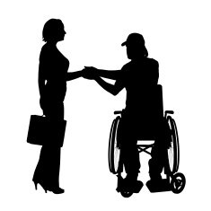 Vector silhouettes of couple N24
