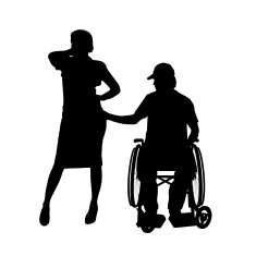Vector silhouettes of couple N25
