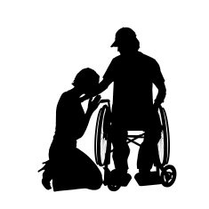 Vector silhouettes of couple N26