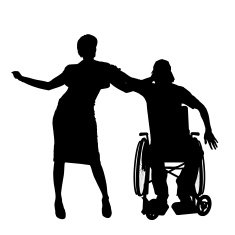 Vector silhouettes of couple N27