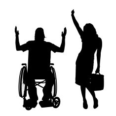 Vector silhouettes of couple N28