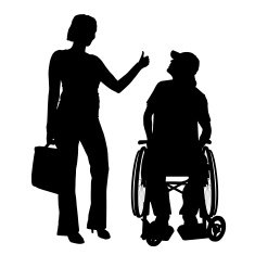 Vector silhouettes of couple N29