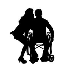 Vector silhouettes of couple N30