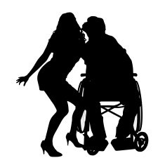 Vector silhouettes of couple N33