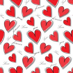 seamless heart pattern vector N2