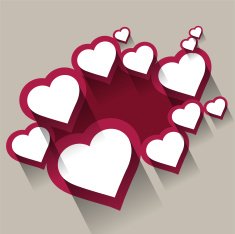 Heart for Valentines Day Background N11