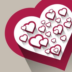 Heart for Valentines Day Background N13