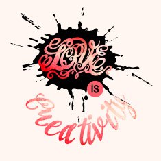 Heart symbol of love and Valentines day lettering N2