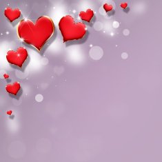 Red Valentine Hearts N9
