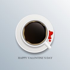 Valentine Day Card with Heart Vector Illustration N4