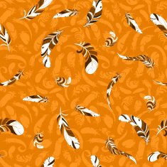 flying feathers pattern vector background