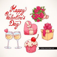 cute set Valentine's Day - 2