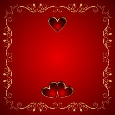 Valentine greeting card with heart N2