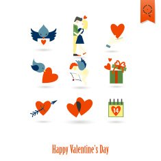 Happy Valentines Day Icons N521