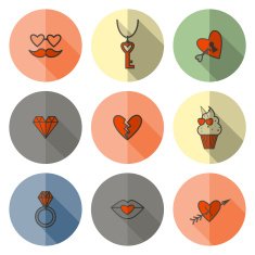 Happy Valentines Day Icons N539