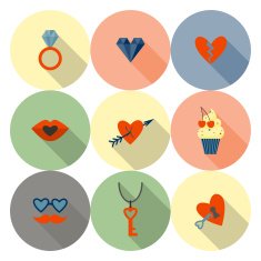 Happy Valentines Day Icons N541