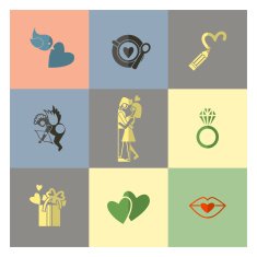 Happy Valentines Day Icons N547