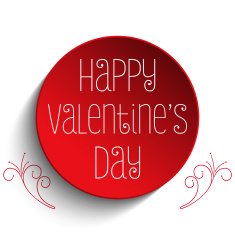Valentine Day I Love you Button