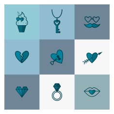 Happy Valentines Day Icons N550