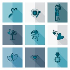 Happy Valentines Day Icons N551