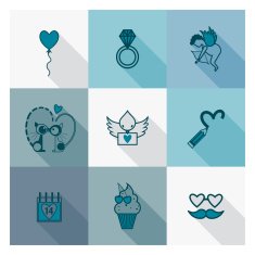 Happy Valentines Day Icons N553