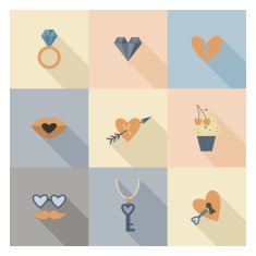 Happy Valentines Day Icons N564