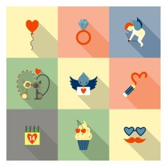 Happy Valentines Day Icons N576